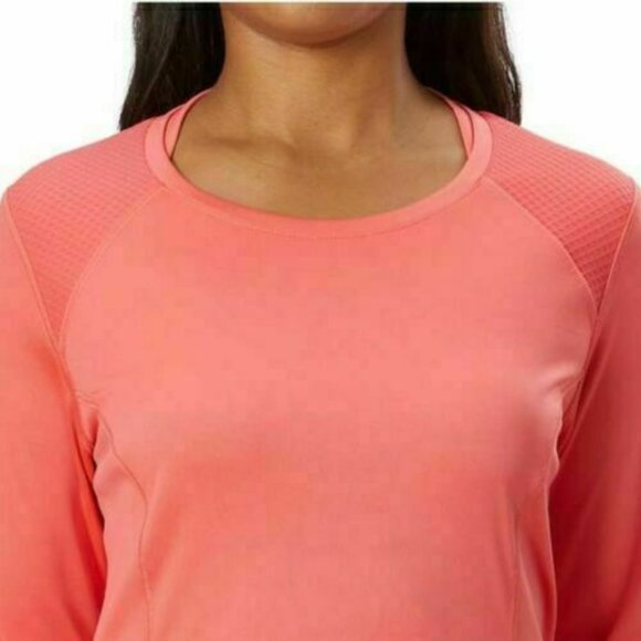 COLUMBIA Women Freezer Coil Omni-Wick Long Sleeve Protection Shirt-Blush Pink - Picture 3 of 8